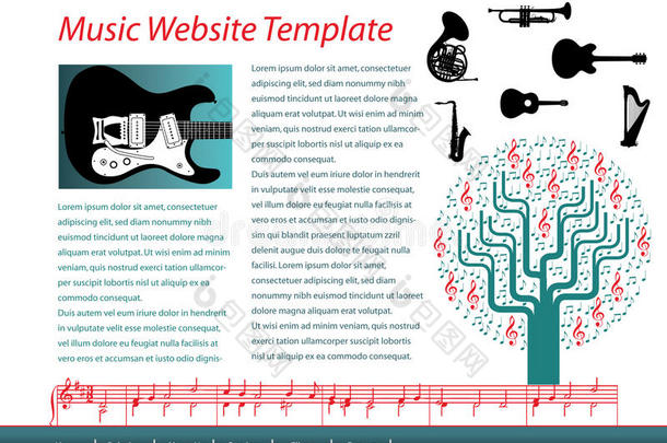 音乐网站模板