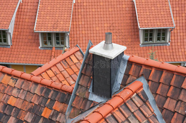 奎德林堡的红色屋顶