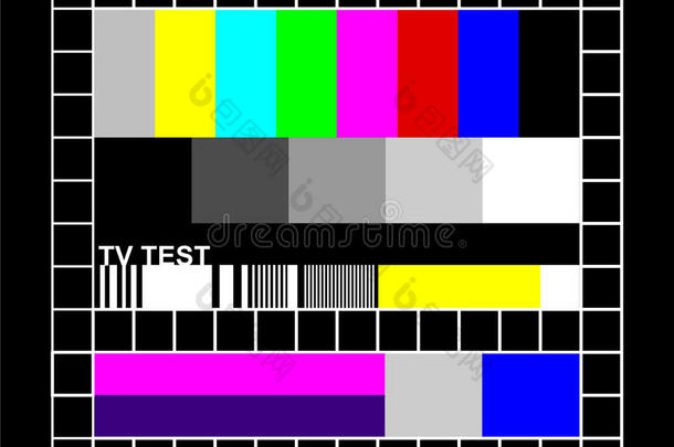 彩色电视信号图形