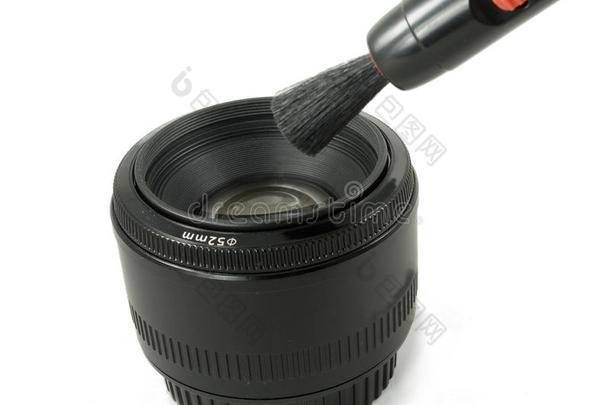 独立黑色相机单反镜头和镜头笔