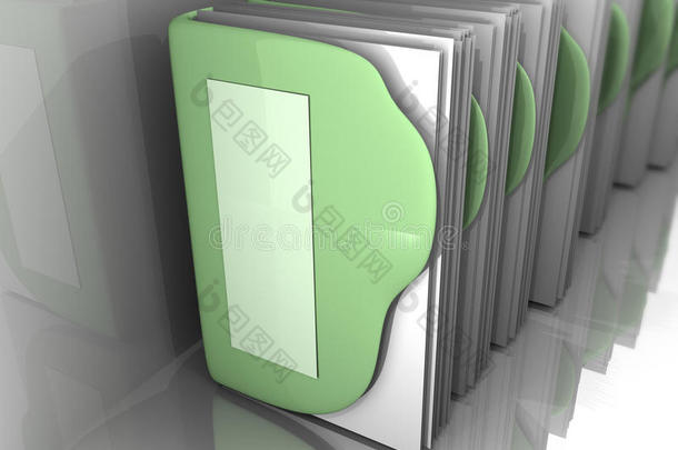绿色文件夹内有3d艺术白皮书