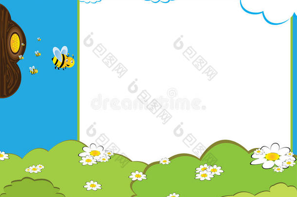 卡通蜜蜂相框