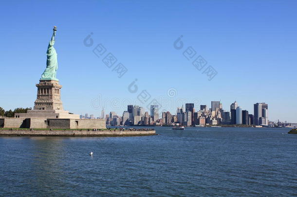 自由女神像和纽约