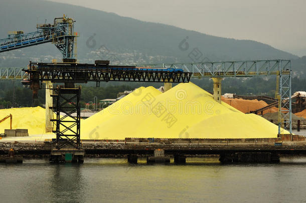 化工厂码头黄硫