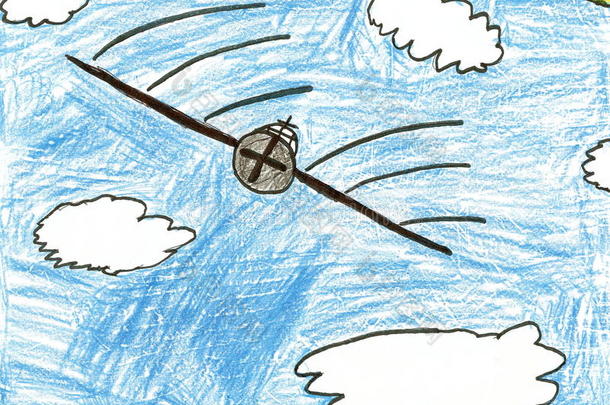云<strong>中</strong>的飞机子绘图