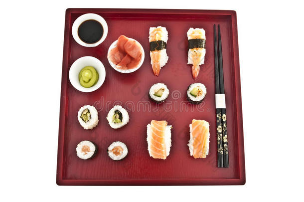 寿司，生鱼片，日本料理。