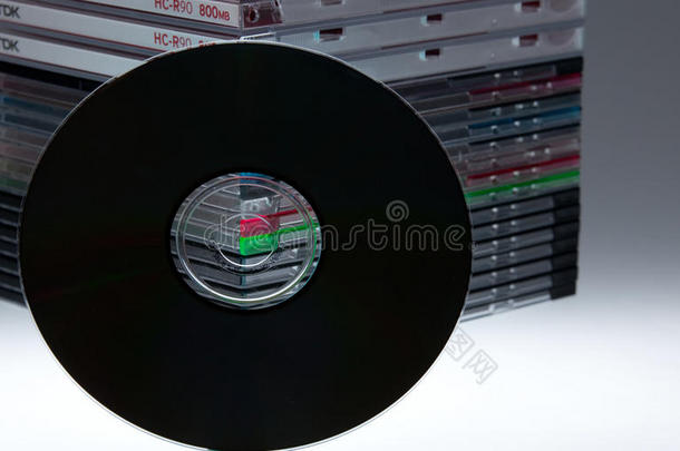 空白的dvd或cd