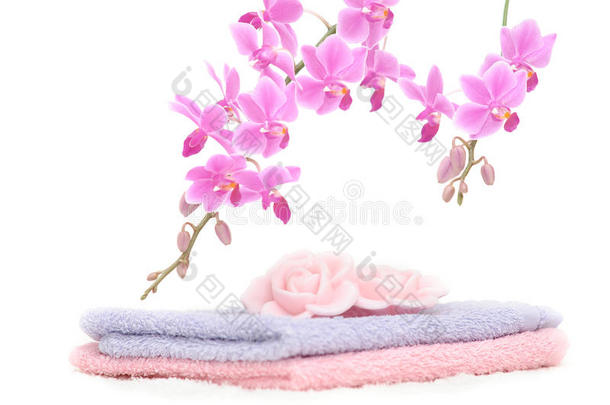 五颜六色的浴室套装玫瑰<strong>花瓣形</strong>状的肥皂