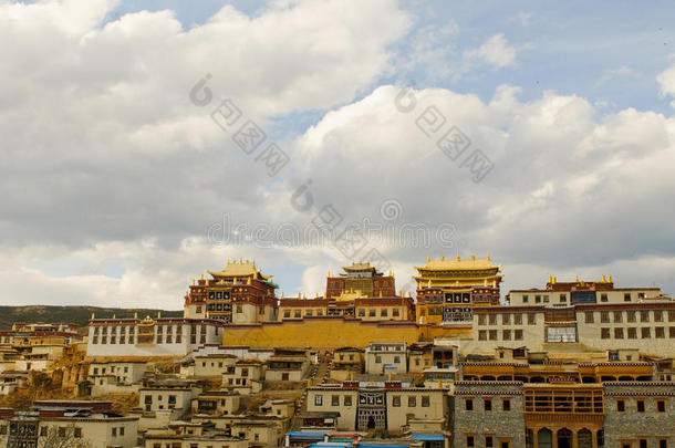 中国香格里拉松赞林藏族寺院