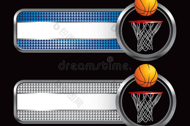 篮球和篮球专用横幅