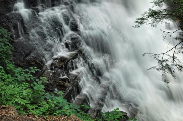 立克次格伦州立公园瀑布详图