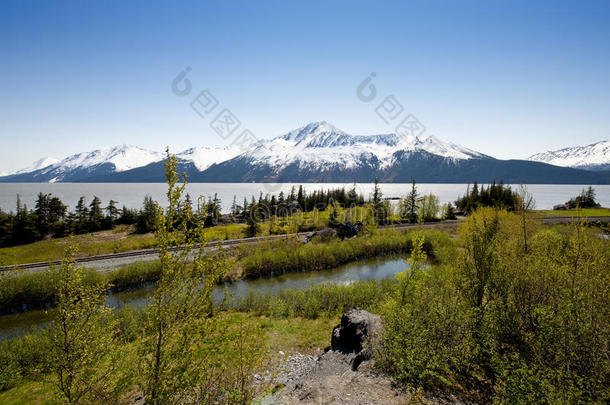 阿拉斯加峡湾和山脉