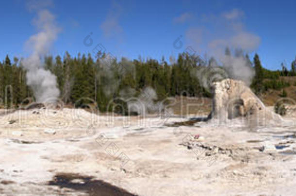 黄石国家公园的巨型间歇泉