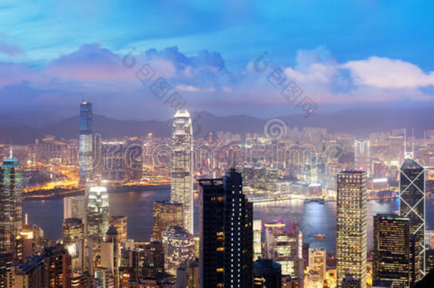 中国香港岛维多利亚港