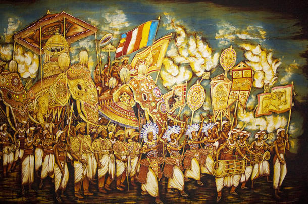 斯里兰卡丹布拉金殿绘画