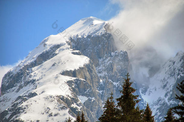 阿尔卑斯山冬季，白云石，意大利，2007年