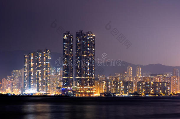 香港维多利亚港夜景