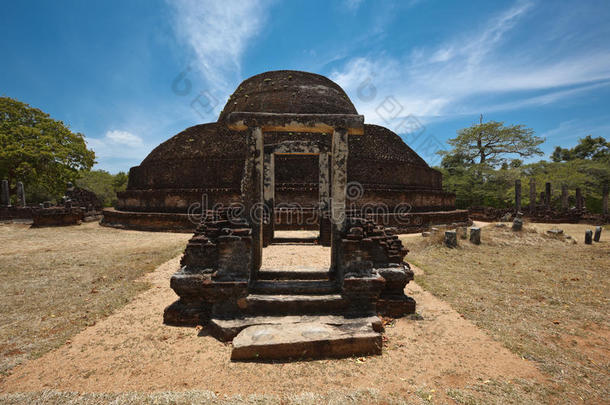 古代佛教达戈巴巴拉维哈拉。斯里兰卡