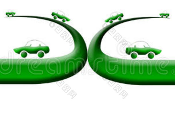 绿色汽车标志