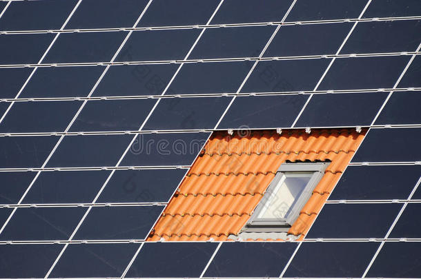 太阳能电池之间的窗口
