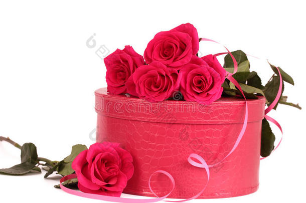 粉红玫瑰盒