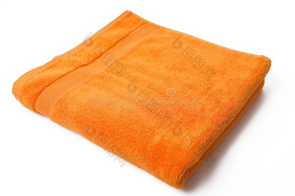 橙色毛巾