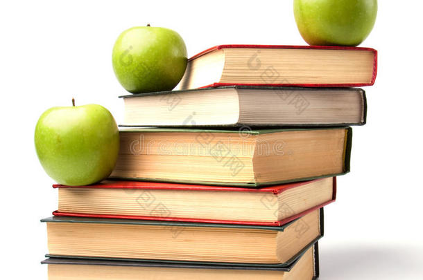 教育理念。书和苹果