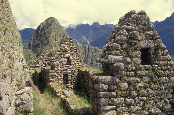 秘鲁马丘比丘的住宅区。