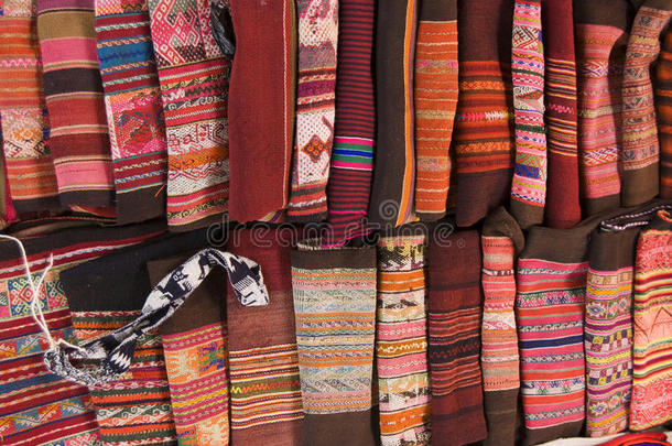 安第斯传统挂毯。