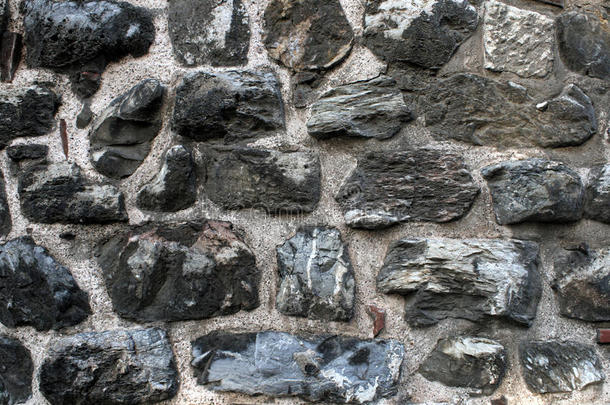 不定型石墙图案，岩壁