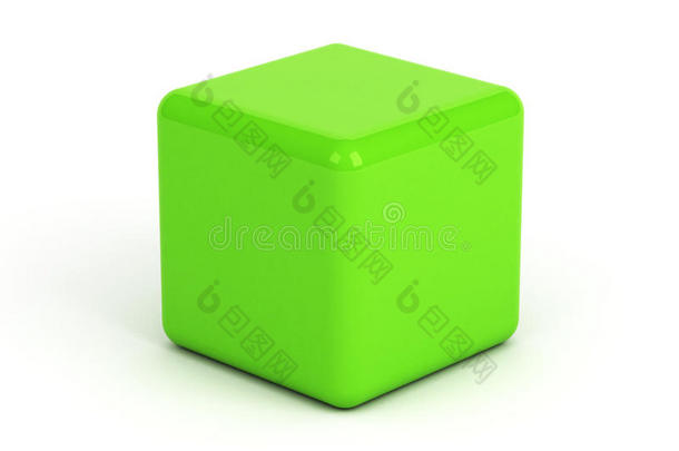 绿色的盒子超过白色