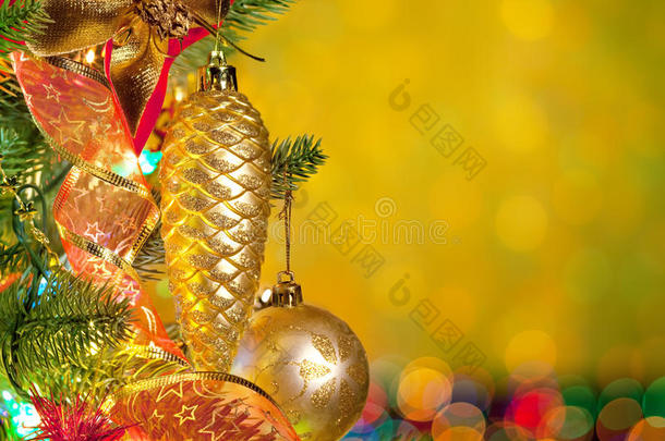 彩灯圣诞枞树