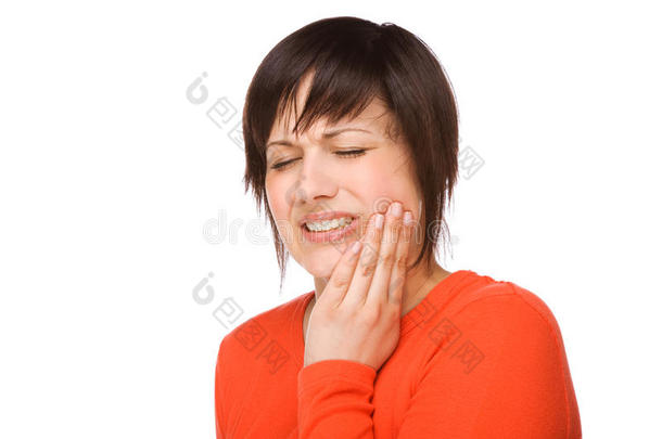 牙痛的女人