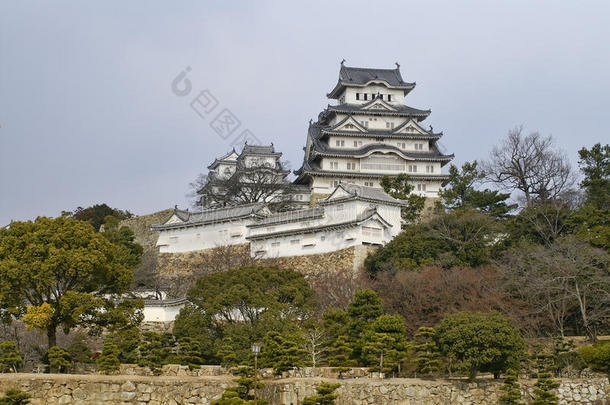 雄伟的<strong>日本</strong>姬陵城堡。