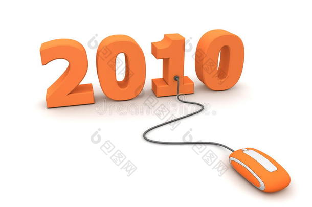 浏览橙色2010新年-橙色鼠标