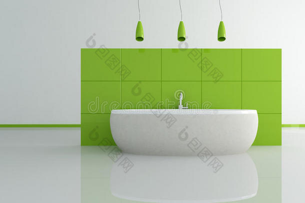 绿色现代卫浴