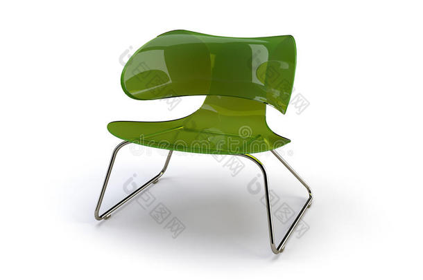 时尚的绿色椅子