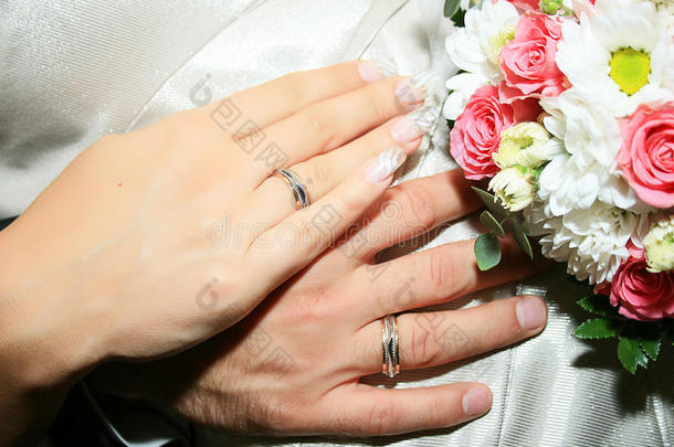 新郎新娘的手
