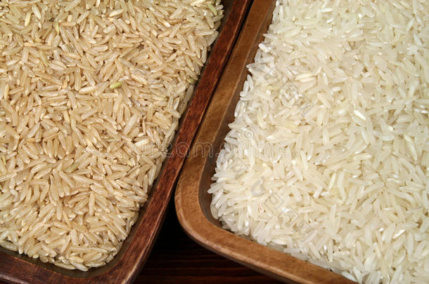 天然米、白米