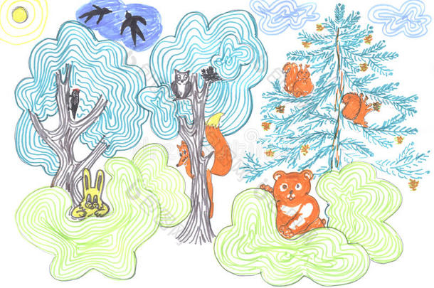 野生动物童话森林