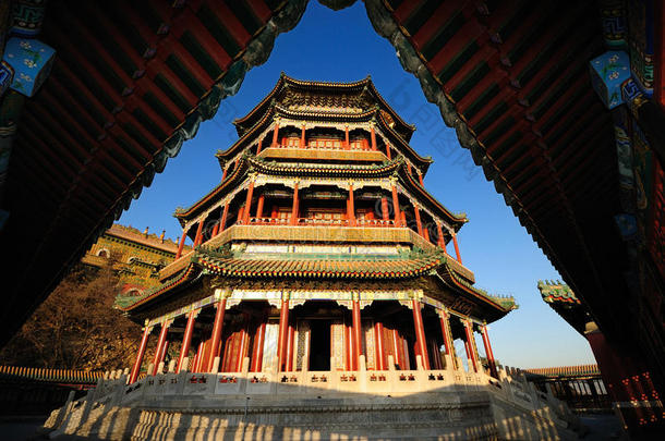 中国建筑颐和园伏仙阁