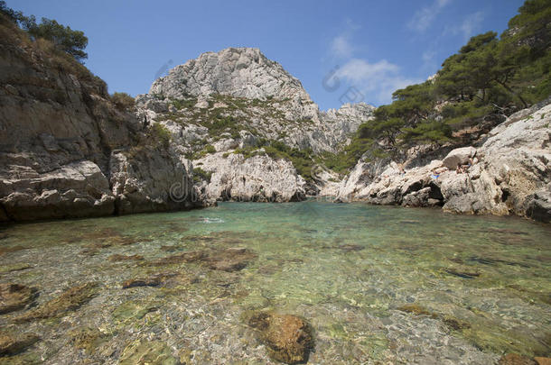 蓝色卡兰克海岸科特欧洲