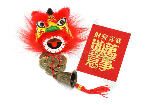 中国新年饰品和红包