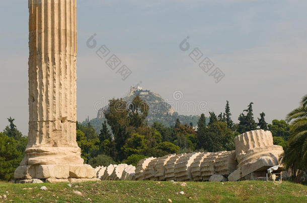 希腊柱，雅典<strong>奥林匹亚</strong>宙斯神庙