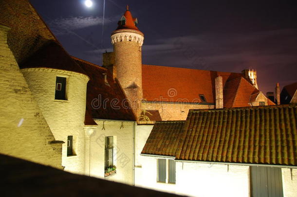 中世纪城市的夜晚