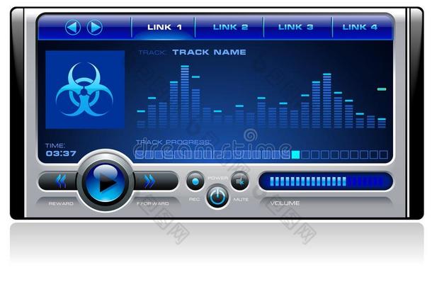 mp3媒体音乐播放器矢量