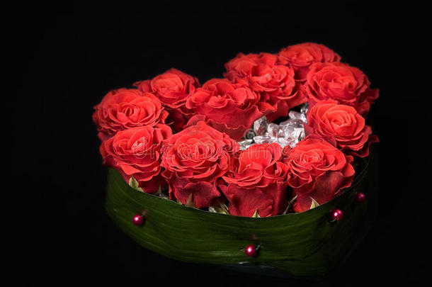 情人节黑色玫瑰装饰花束