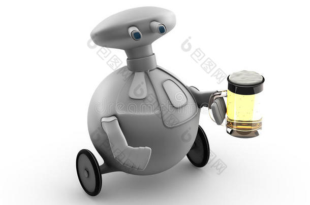 啤酒机器人