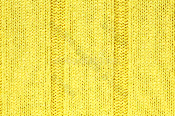 黄色针织物纹理背景