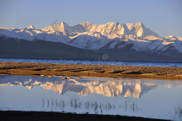 雪山的早晨